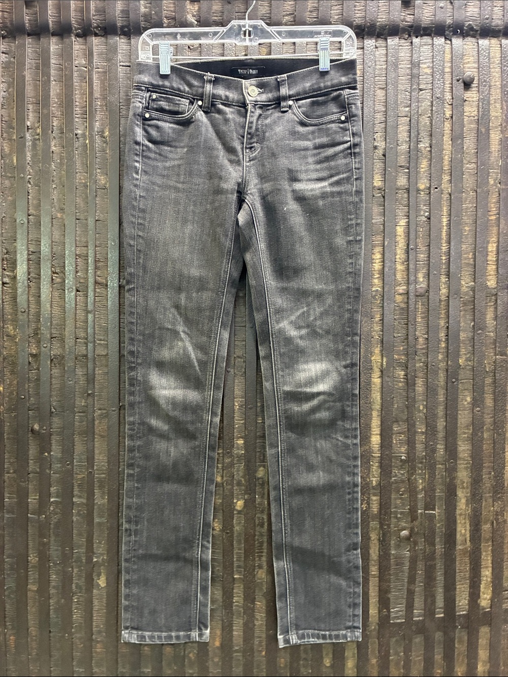White House Black Market Women's Slim Skinny Jeans in Charcoal Gray